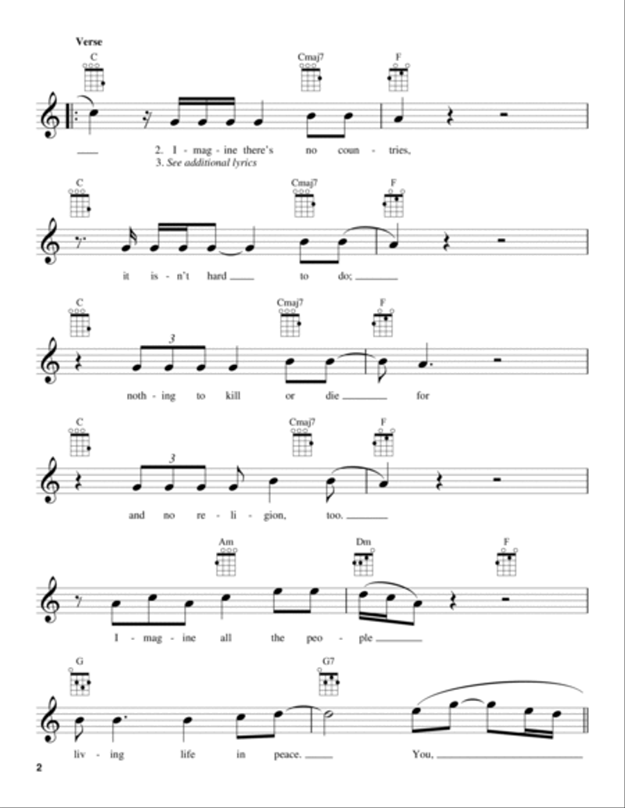 Imagine Ukulele scores gallery preview page 2