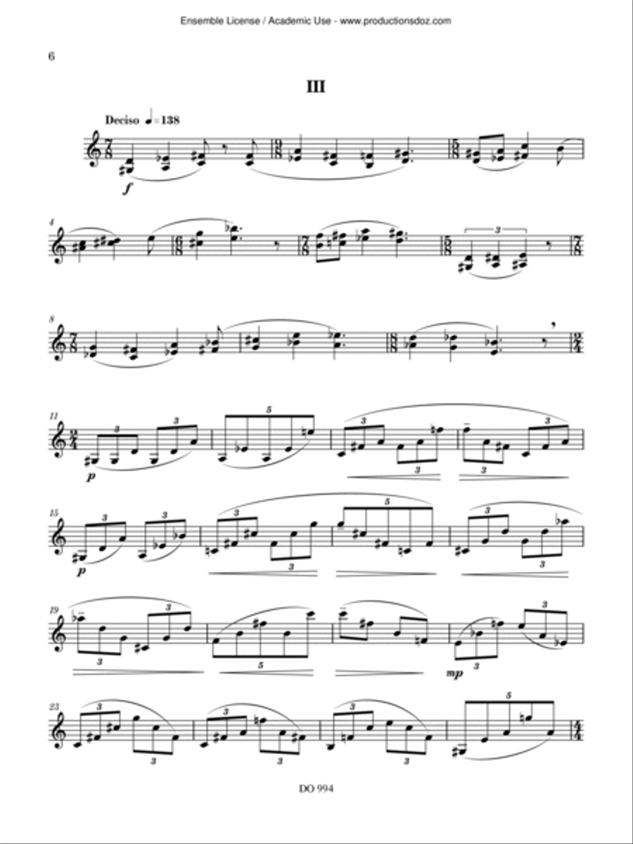 Micro Infinity I Micro Infinity I Violin Solo scores gallery preview page 6