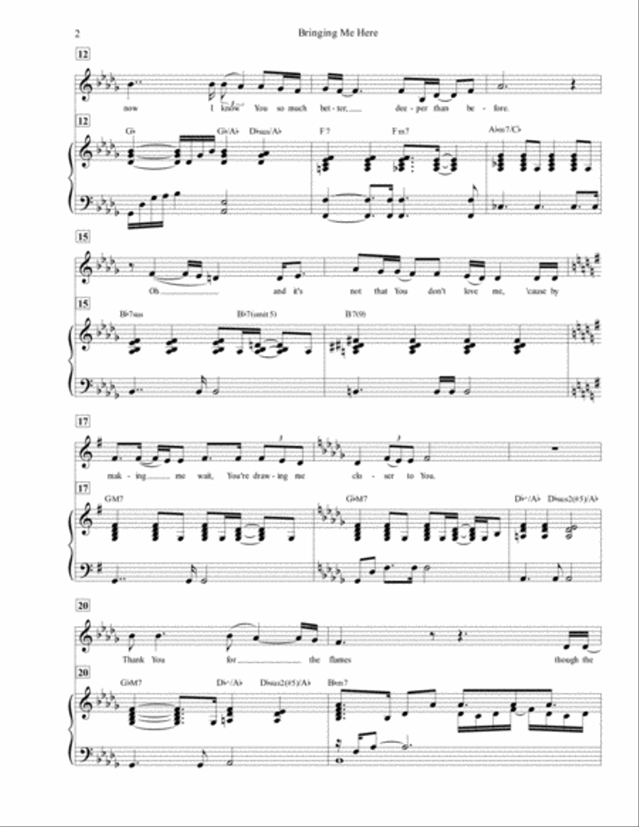 Bringing Me Here (as performed on Stephanie Immordino: Self-Titled Album) Piano, Vocal, Guitar scores gallery preview page 3