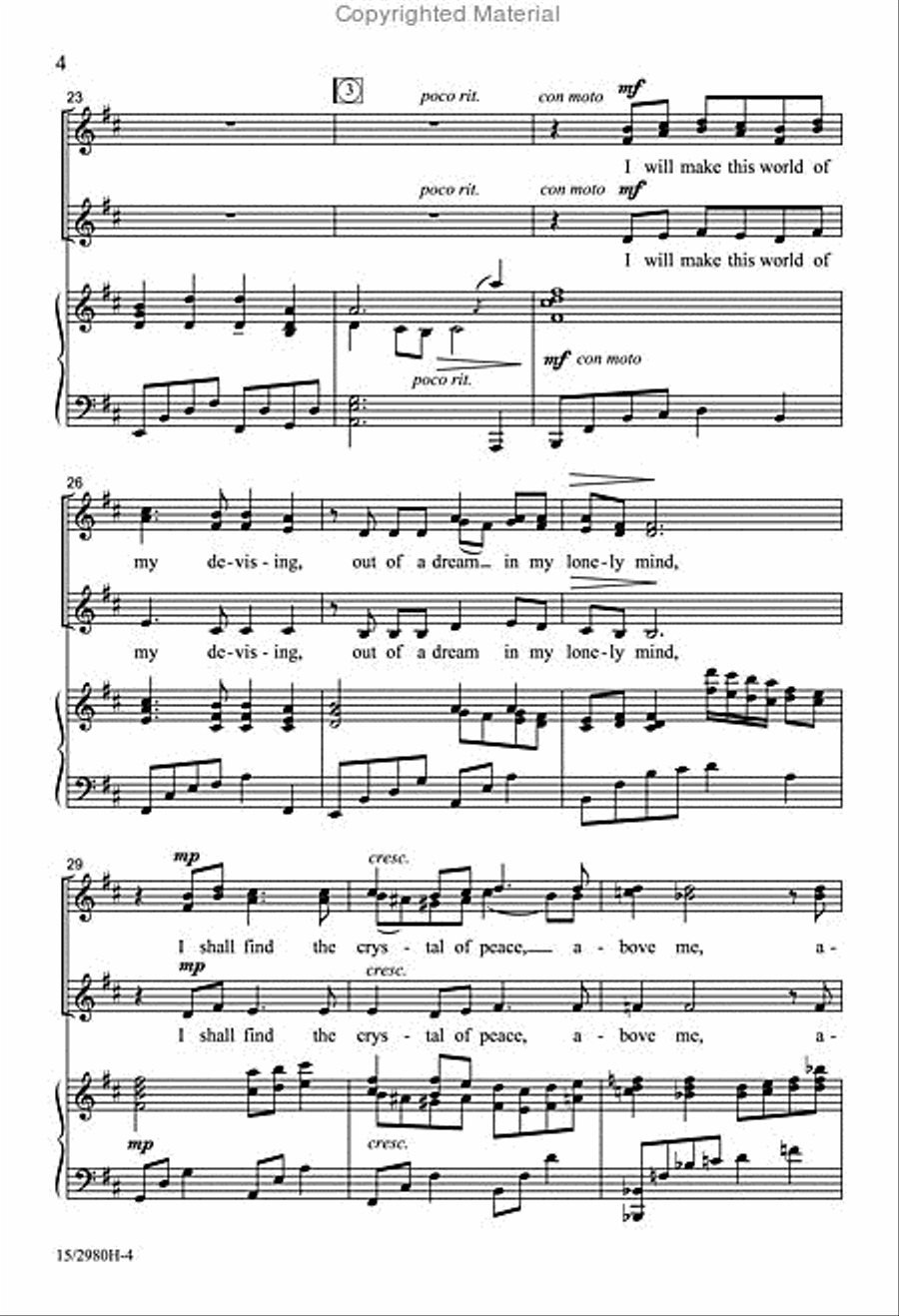 Stars I Shall Find SSA scores gallery preview page 4