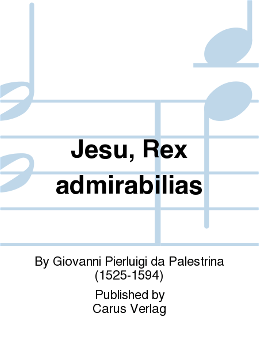Jesu, Rex admirabilias 3-Part scores gallery preview page 1