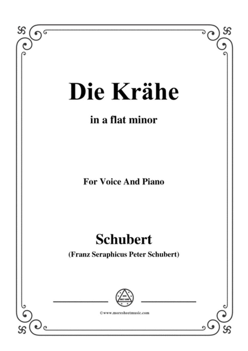 Schubert-Die Krähe,in a flat minor,Op.89 No.15,for Voice and Piano image number null