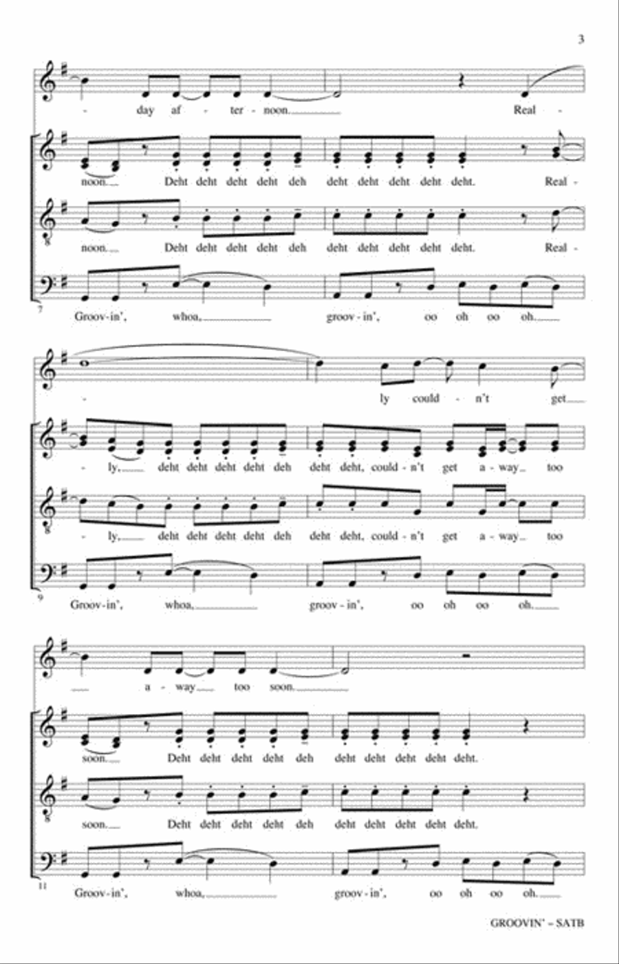Groovin' 4-Part scores gallery preview page 3