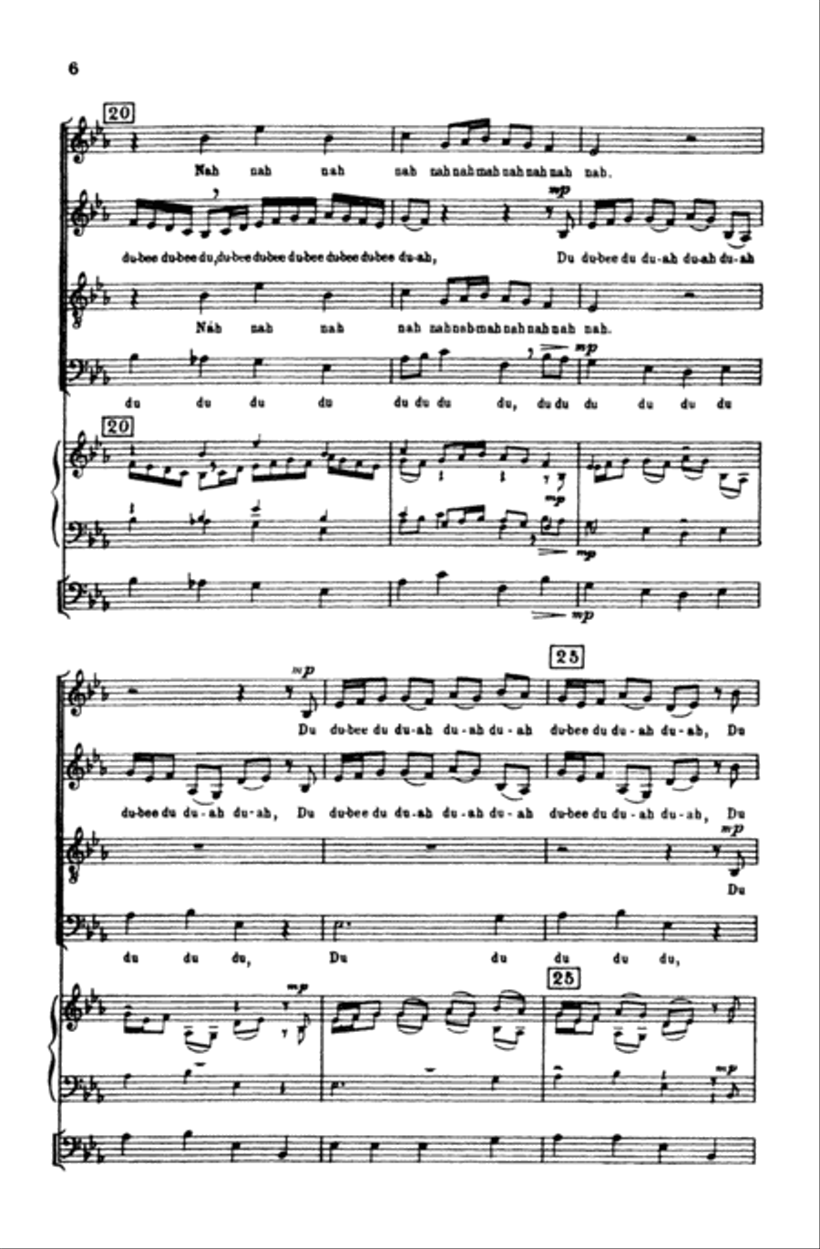 Sleepytime Bach (Sleepers Wake, Cantata 140) Choir scores gallery preview page 5