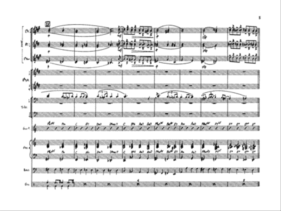 April in Paris: Score Jazz Ensemble scores gallery preview page 5