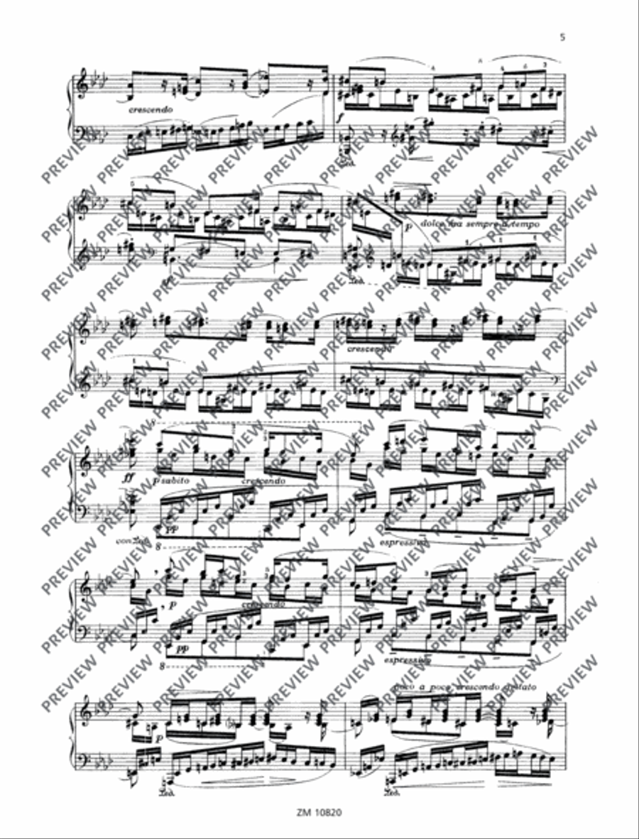 Sonata minacciosa Piano Solo scores gallery preview page 6