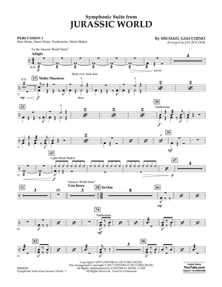 Jurassic World (Symphonic Suite) - Percussion 1