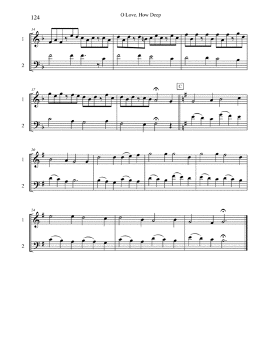 Ten Selected Hymns for the Performing Duet, Vol. 7 - horn and low horn Brass Duet scores gallery preview page 4