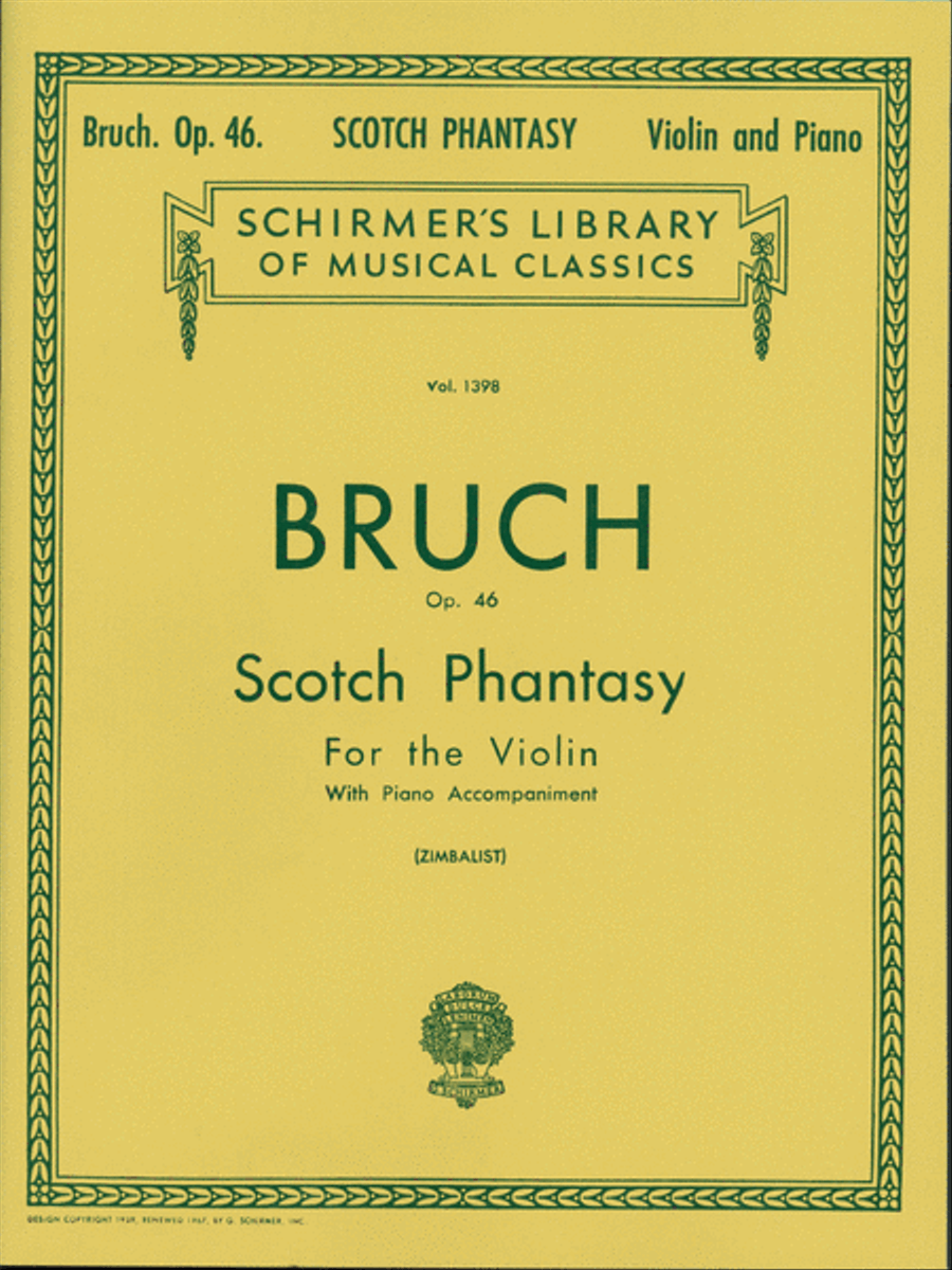 Scotch Phantasy, Op. 46 Violin Solo scores gallery preview page 1