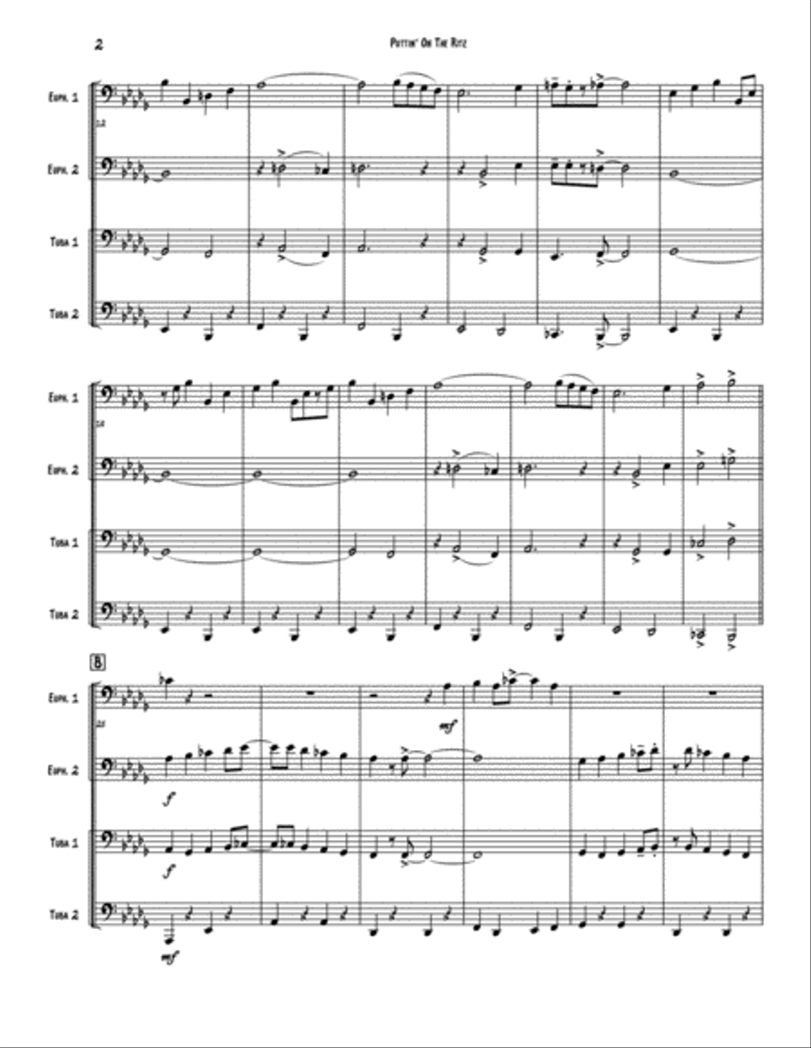 Puttin' On The Ritz Brass Ensemble scores gallery preview page 2