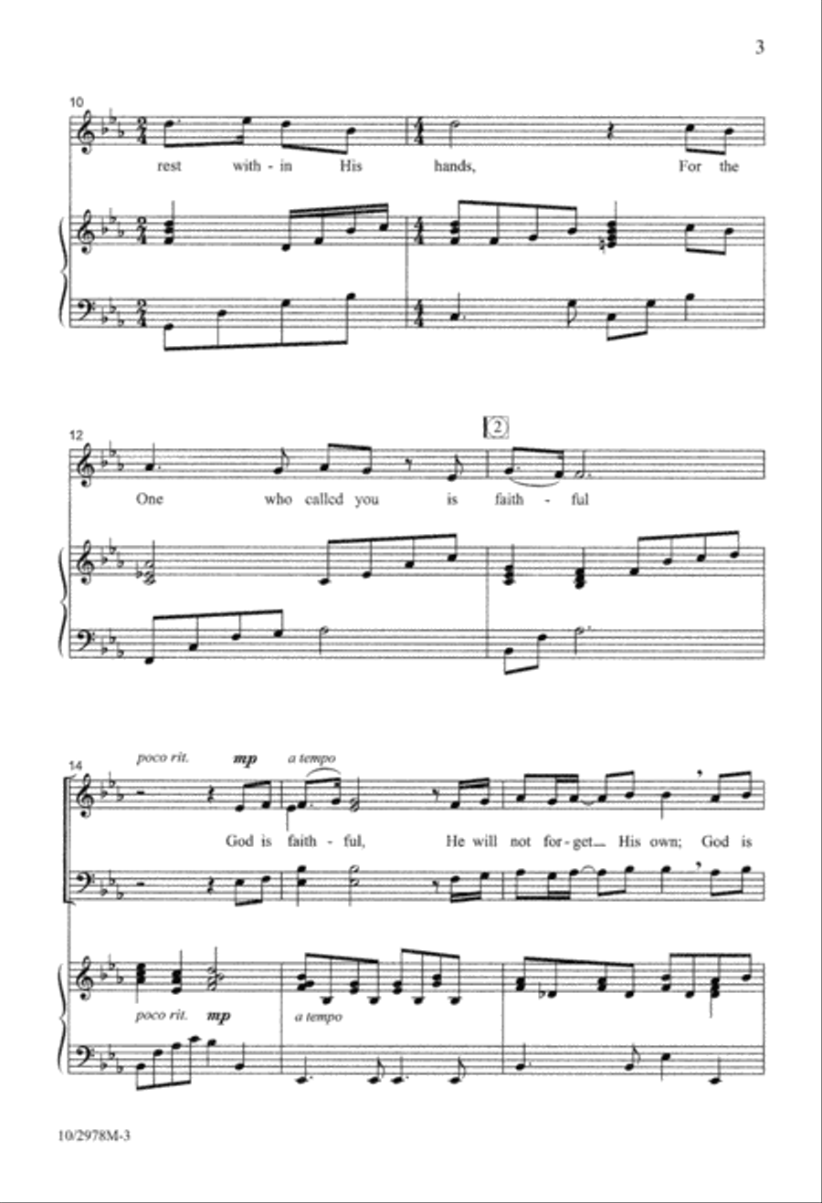 God Is Faithful 4-Part scores gallery preview page 4