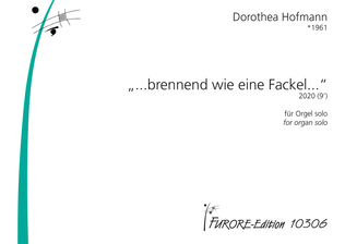 Book cover for ...brennend wie eine Fackel... burning as a torch