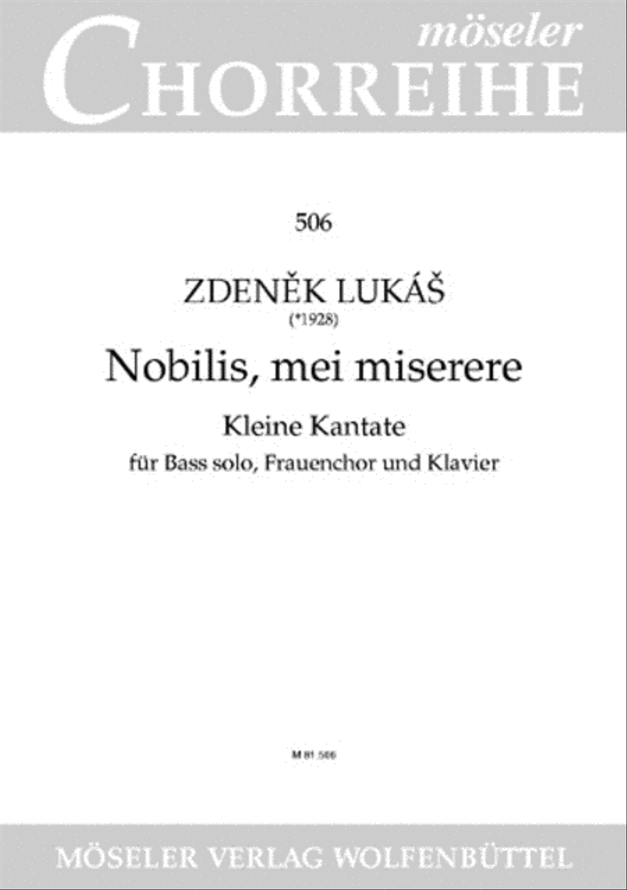 Nobilis, mei miserere Nobilis, mei miserere SSAA scores gallery preview page 1