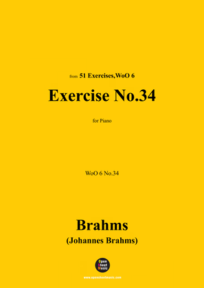 Brahms-Exercise No.34,WoO 6 No.34,for Piano