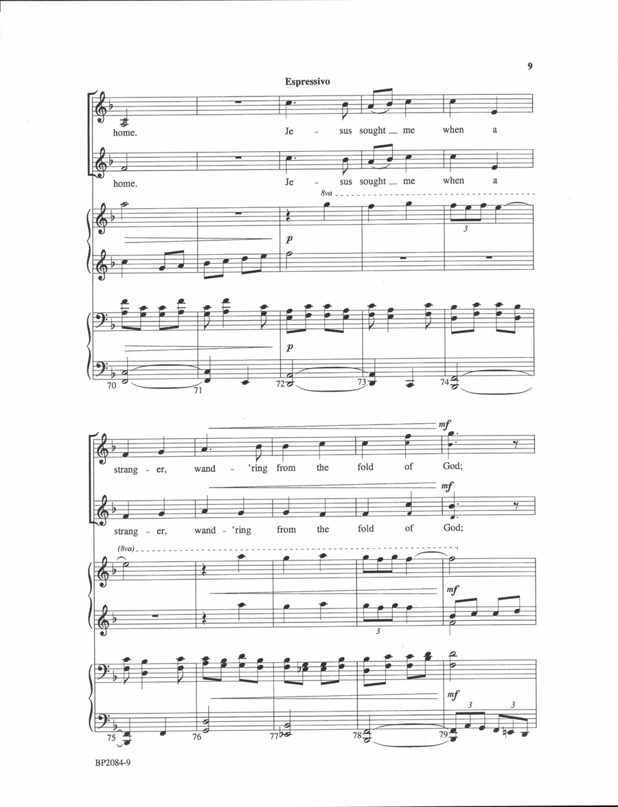 Come Thou Fount - Musselman 4-Part scores gallery preview page 8