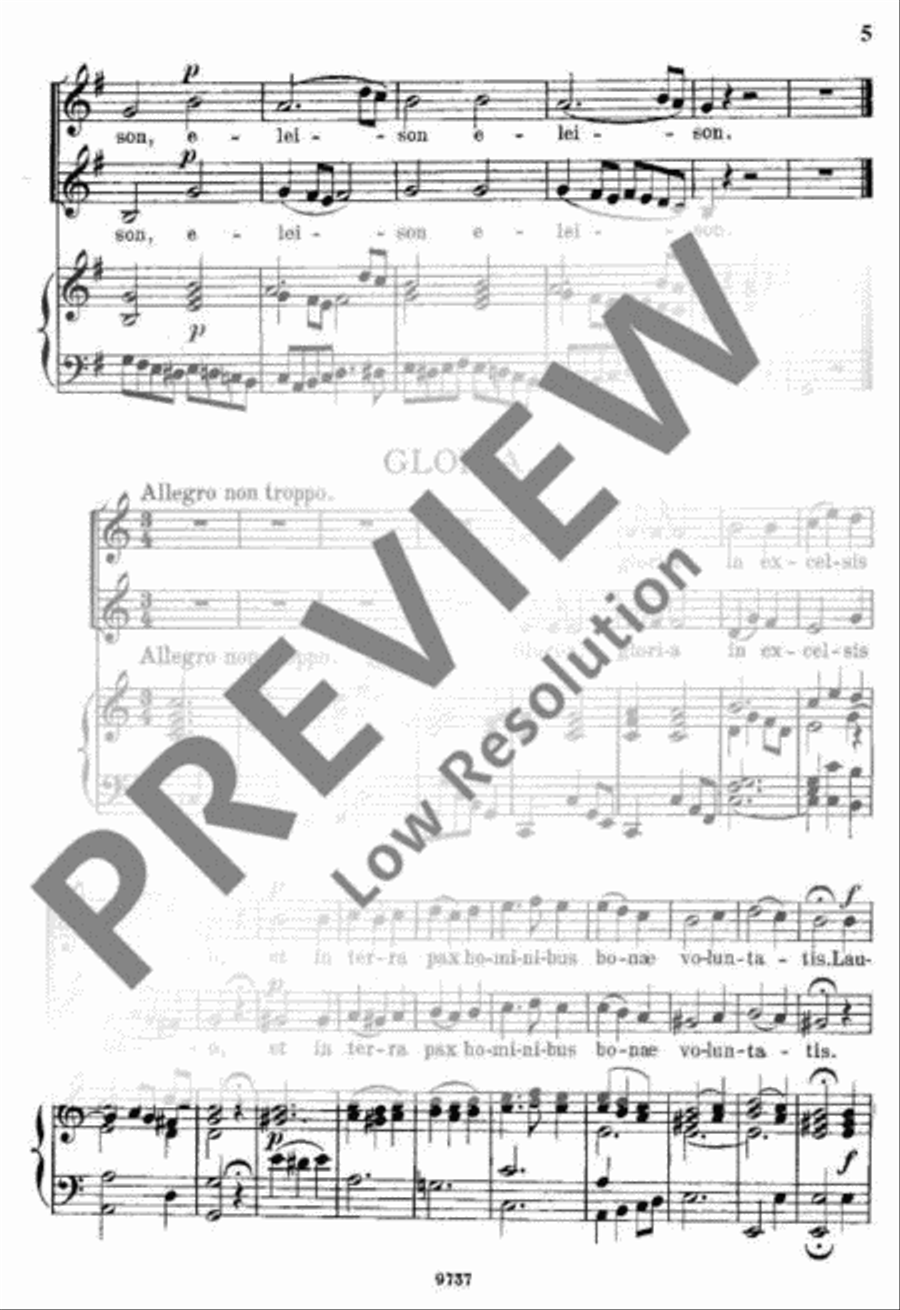 Missa brevis Organ Accompaniment scores gallery preview page 6