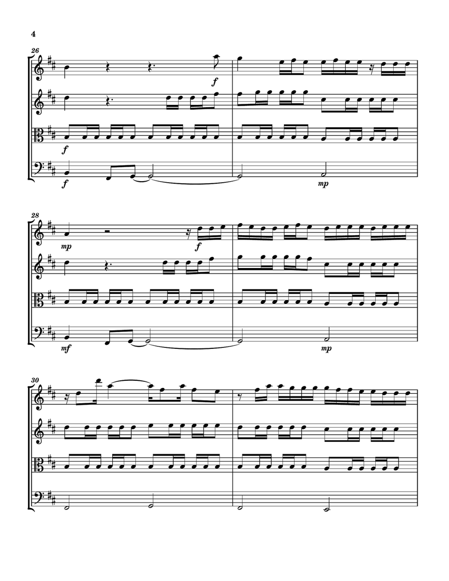 All Of The Lights All Of The Lights String Quartet scores gallery preview page 4