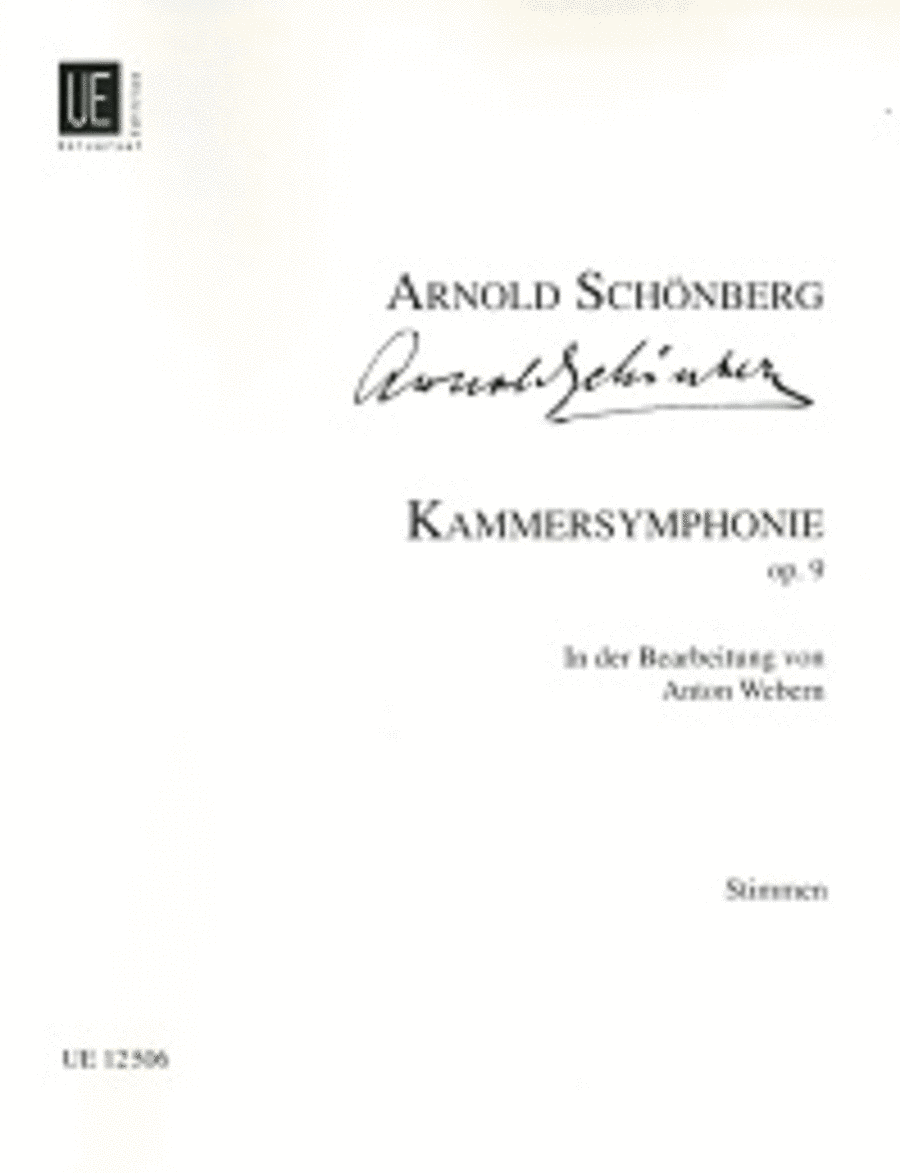 Chamber Symphony, Op. 9 Erste Kammersymphonie Chamber Orchestra scores gallery preview page 1