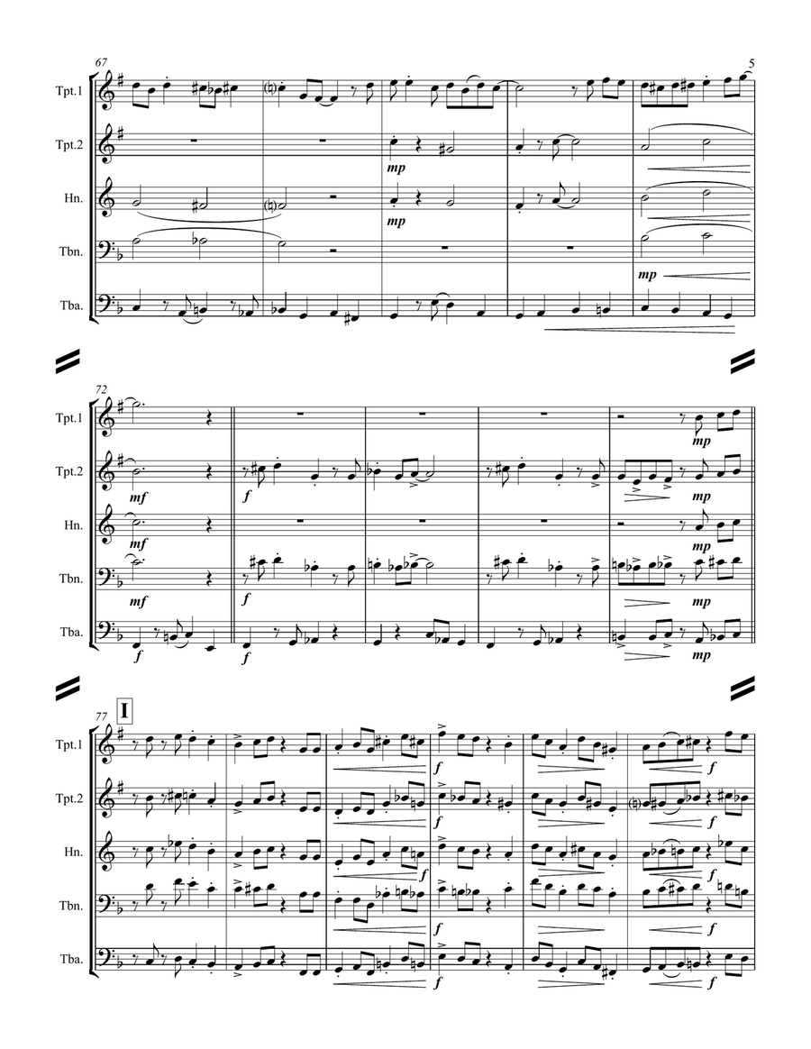 Let It Snow! Let It Snow! Let It Snow! Brass Ensemble scores gallery preview page 6