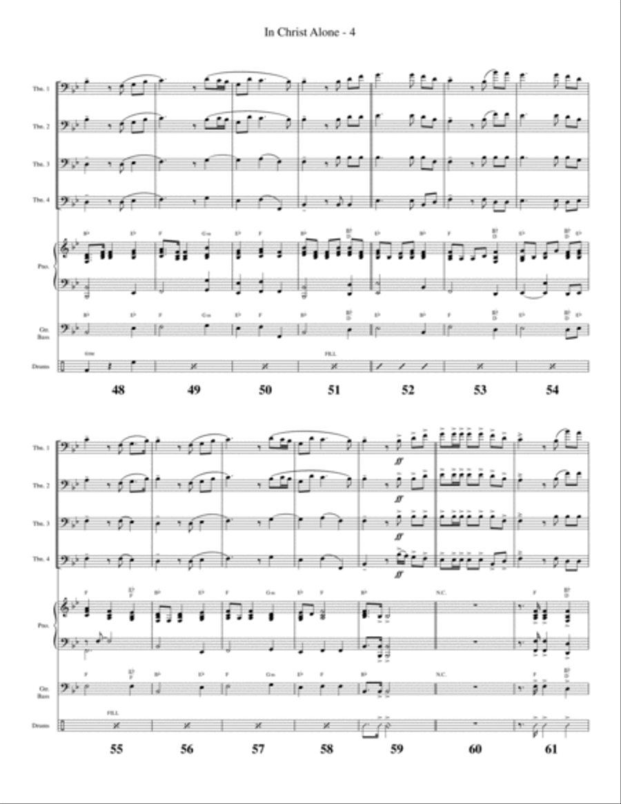 In Christ Alone Trombone Solo scores gallery preview page 6