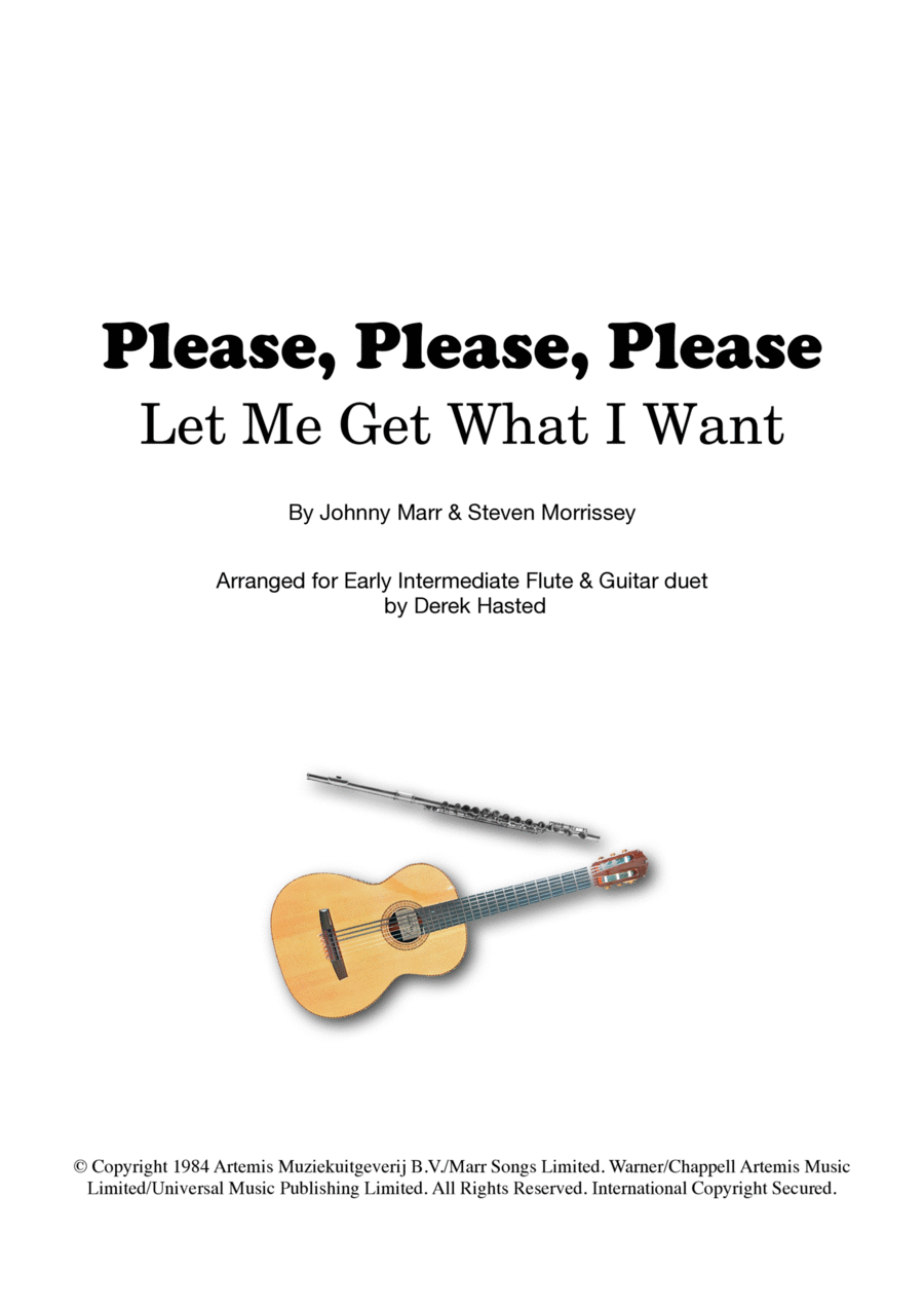 Please, Please, Please, Let Me Get What I Want Flute scores gallery preview page 1
