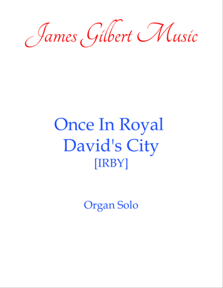 Once In Royal David's City [IRBY] Organ Solo scores gallery preview page 1