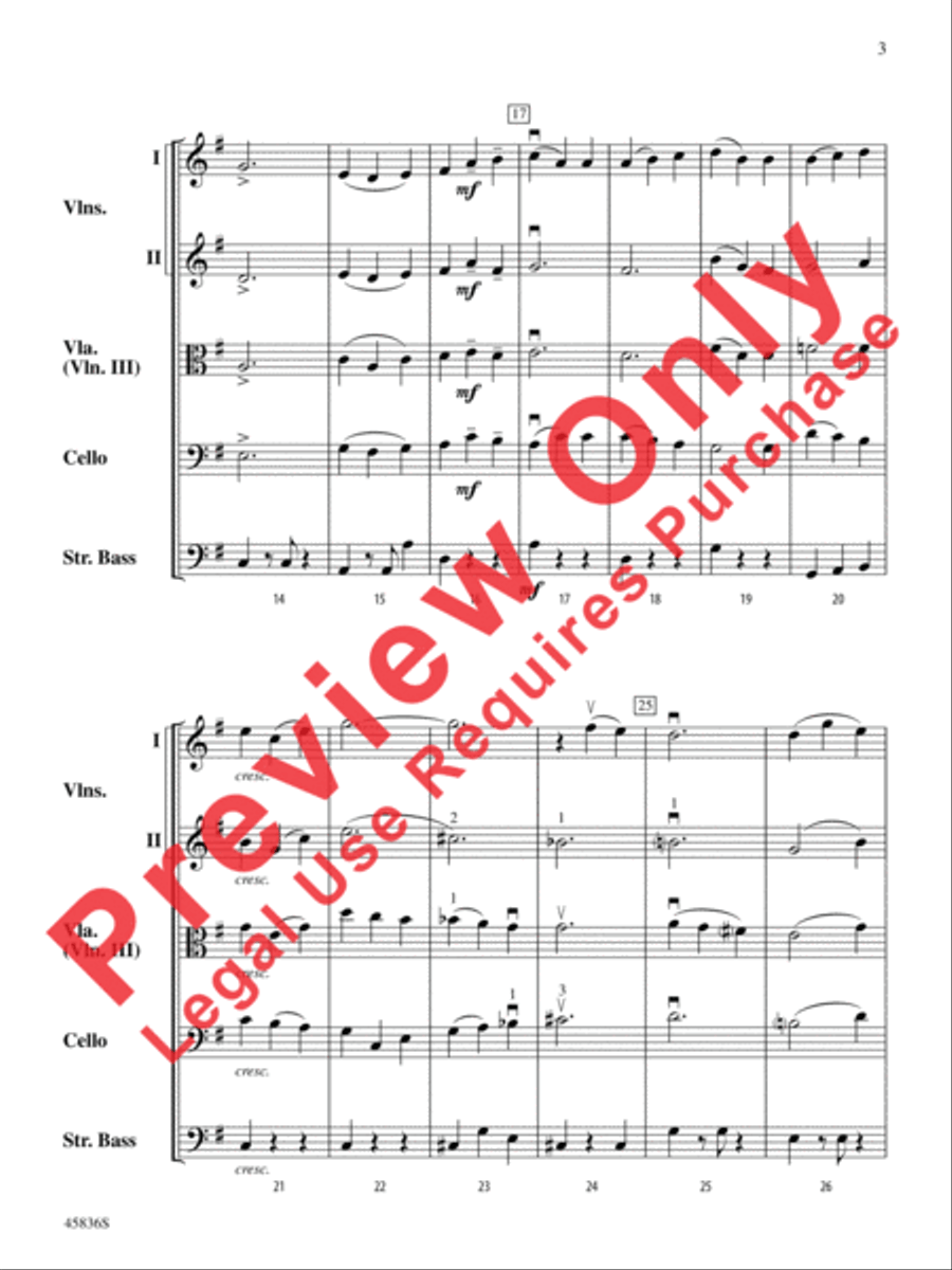 It's the Most Wonderful Time of the Year String Orchestra scores gallery preview page 4
