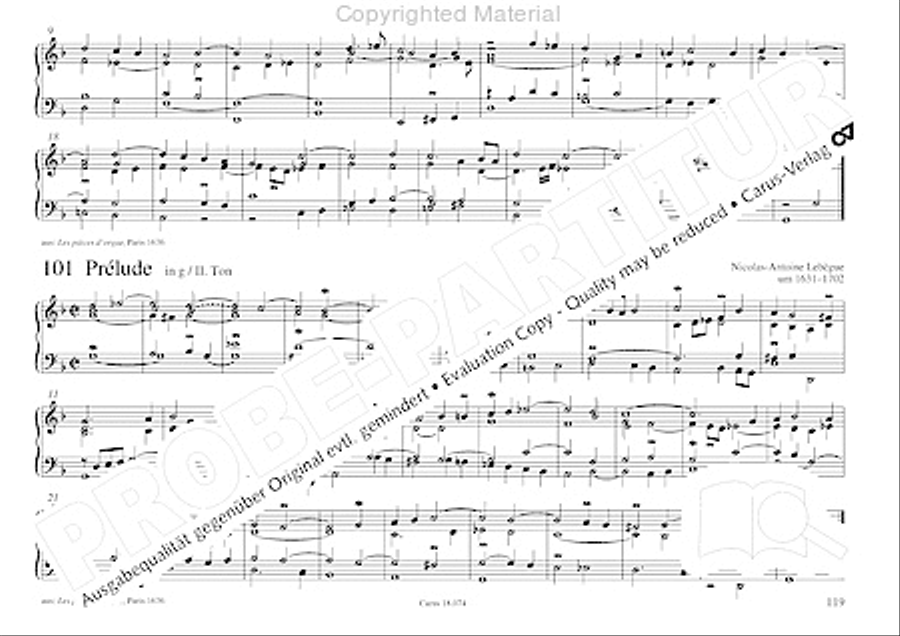 Organo pleno. Orgelstucke zum Ein- und Auszug Organ Solo scores gallery preview page 127