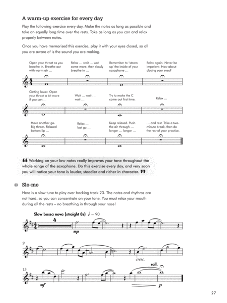 How to Play Jazz Saxophone Saxophone scores gallery preview page 3