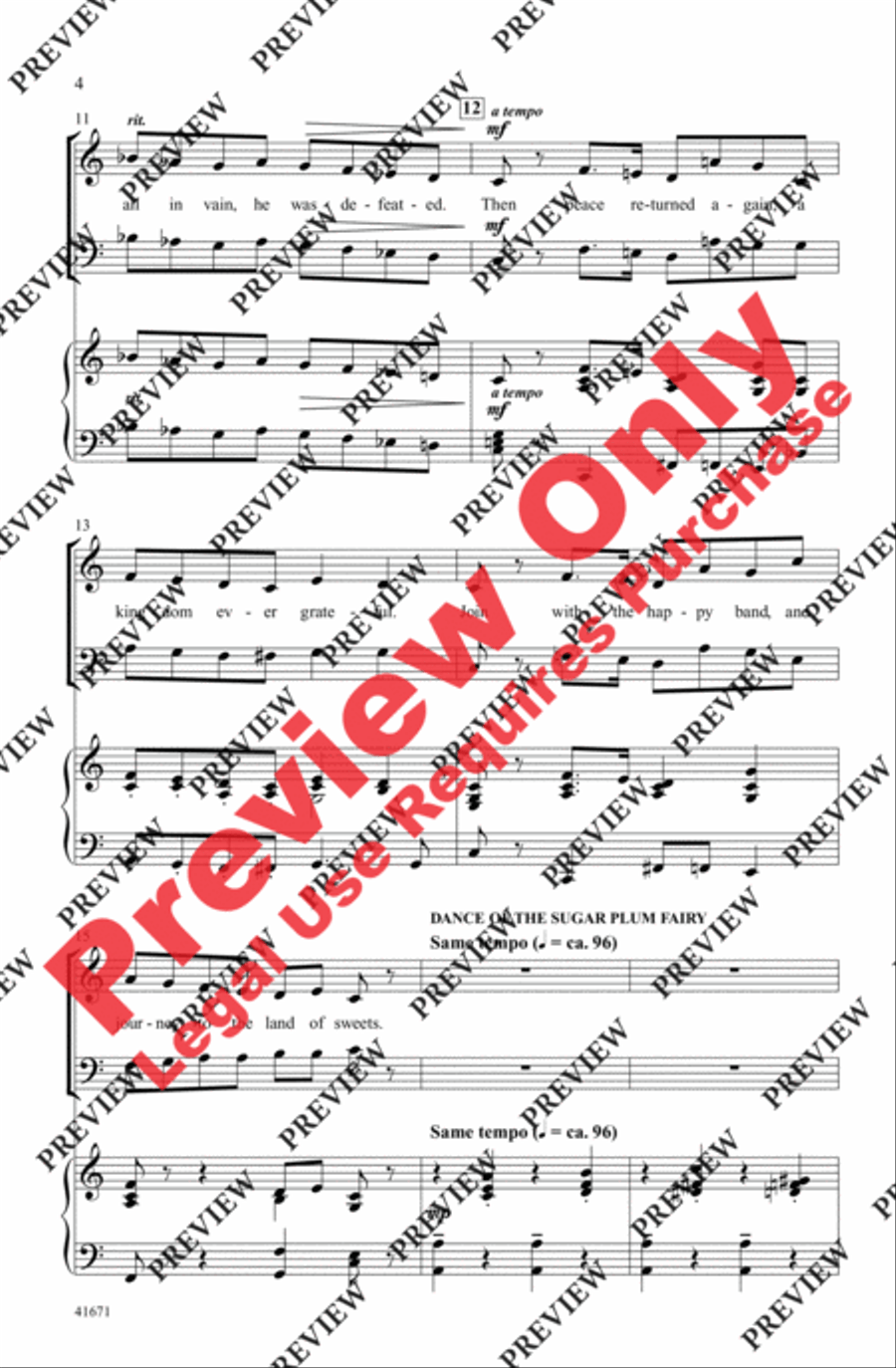 The Nutcracker . . . In About Three Minutes 3-Part scores gallery preview page 4