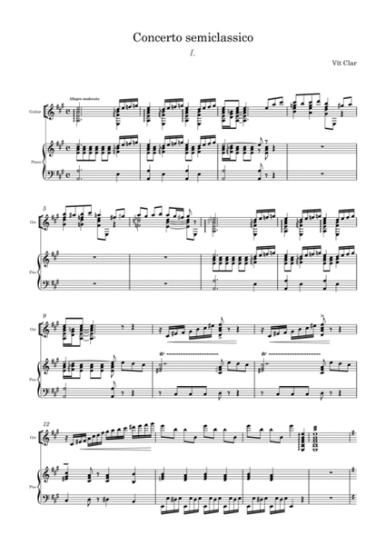Concerto Semiclassico for guitar and piano
