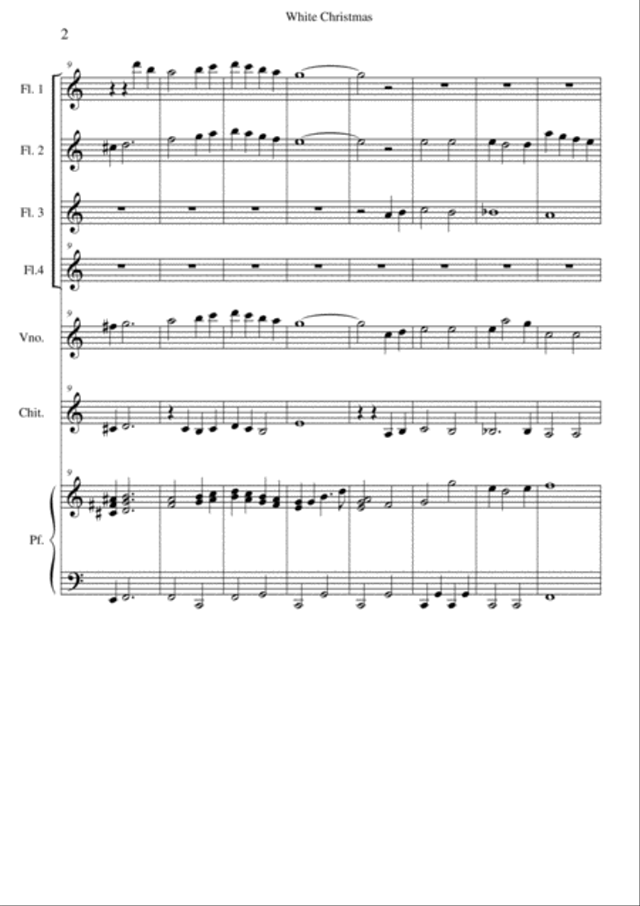 White Christmas White Christmas Small Ensemble scores gallery preview page 2