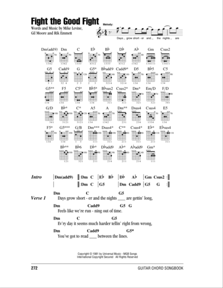 Fight The Good Fight Acoustic Guitar scores gallery preview page 1