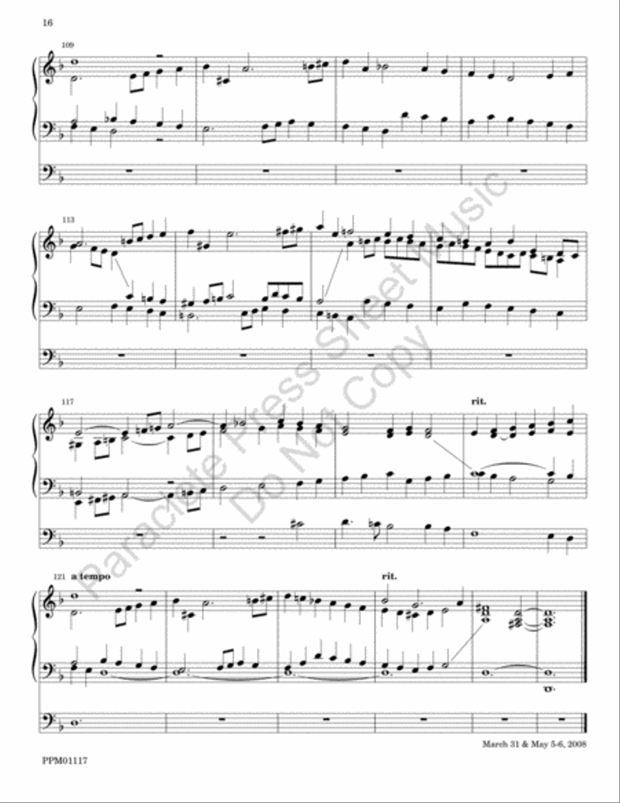 Tribute to Jeremiah Clarke Choir scores gallery preview page 17