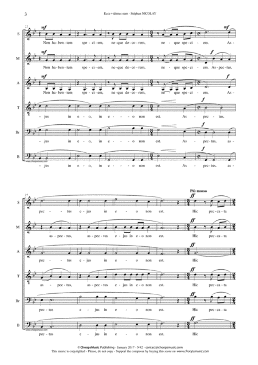 Ecce vidimus eum Divisi scores gallery preview page 4