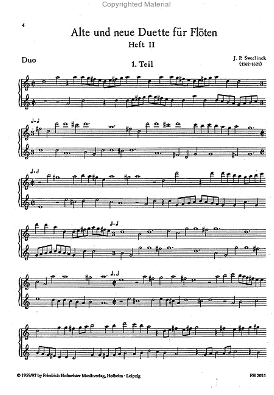 Alte und neue Duette, Heft 2 Flute scores gallery preview page 2
