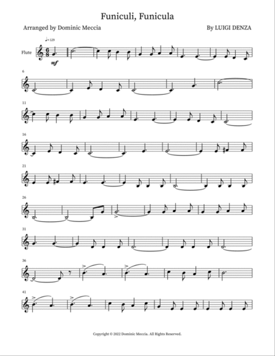 Funiculi, Funicula Small Ensemble scores gallery preview page 4