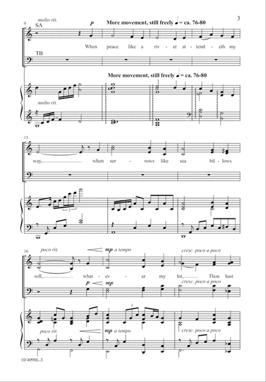 It Is Well With My Soul 4-Part scores gallery preview page 3