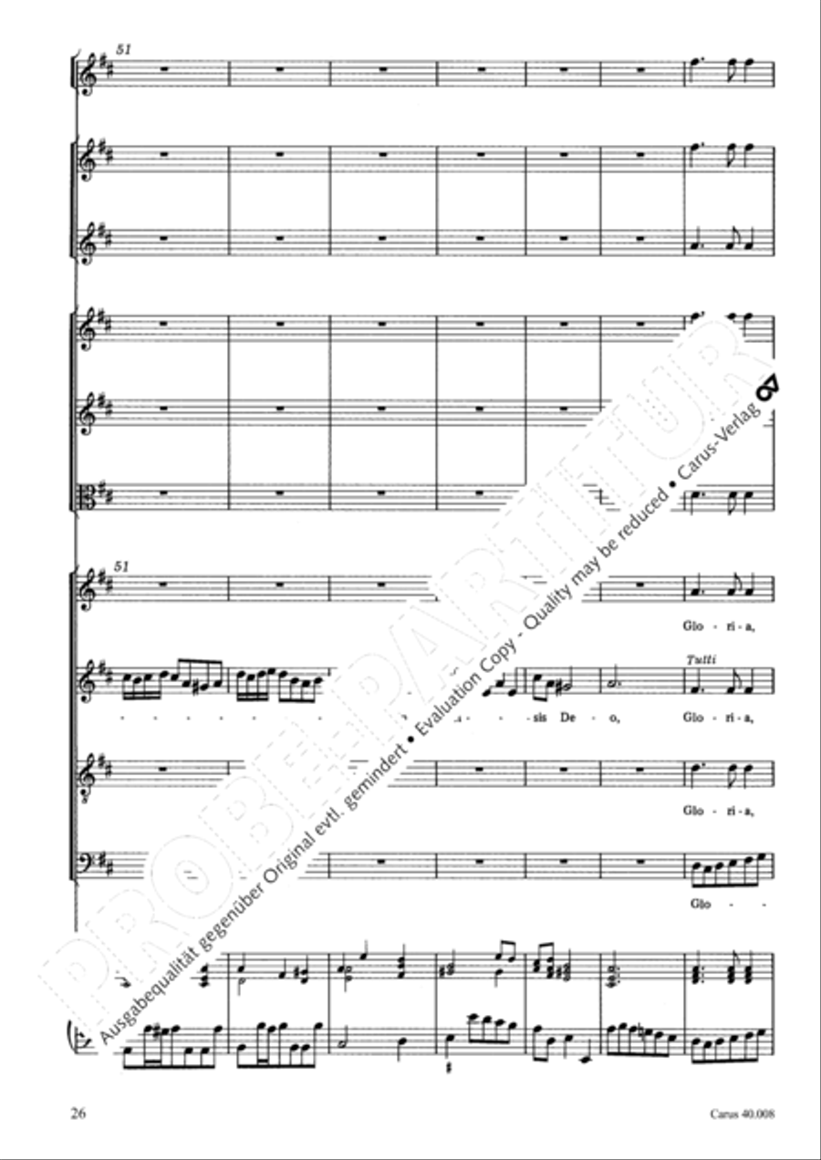 Introduzione e Gloria 4-Part scores gallery preview page 27