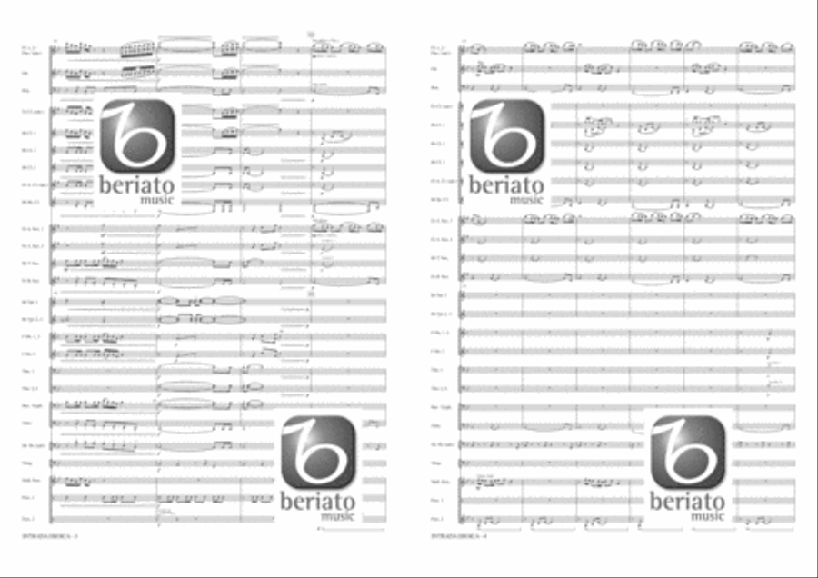 Intrada Eroica Concert Band scores gallery preview page 3
