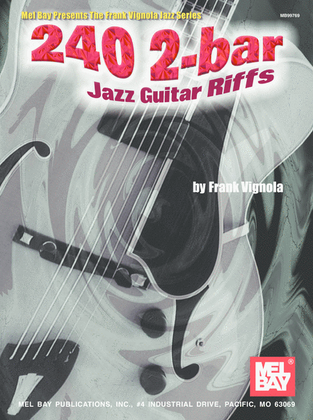 Book cover for 240 2-Bar Jazz Guitar Riffs