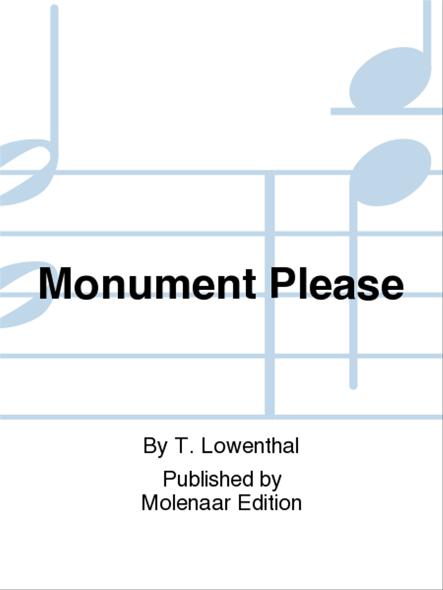 Monument Please Monument Please Score scores gallery preview page 1