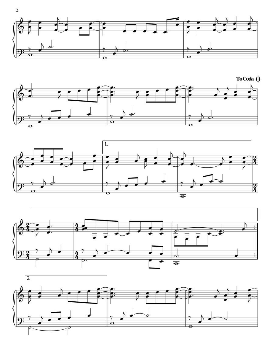 Superman (It's Not Easy) Piano Solo scores gallery preview page 2