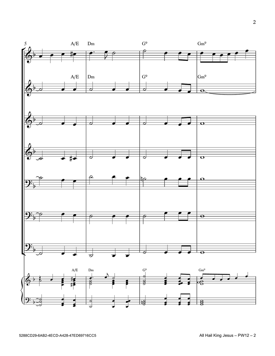 All Hail King Jesus Small Ensemble scores gallery preview page 3