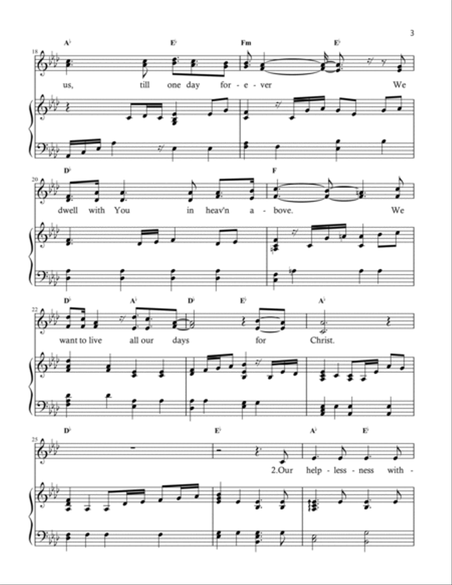 All Our Days for Christ All Our Days for Christ Piano scores gallery preview page 3