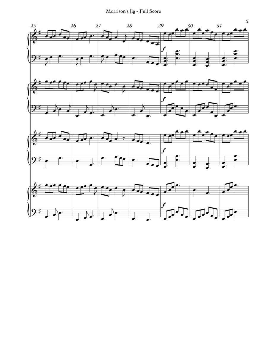 Morrison's Jig, Multi-Level Duet for Harps, Conductor's Score Small Ensemble scores gallery preview page 5