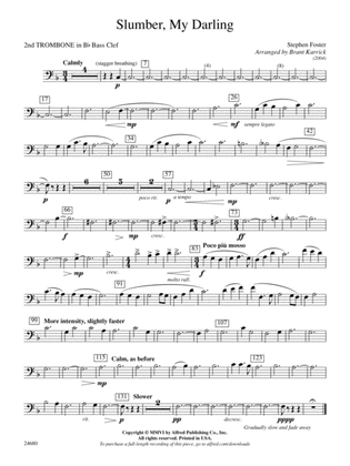 Slumber, My Darling: (wp) 2nd B-flat Trombone B.C.