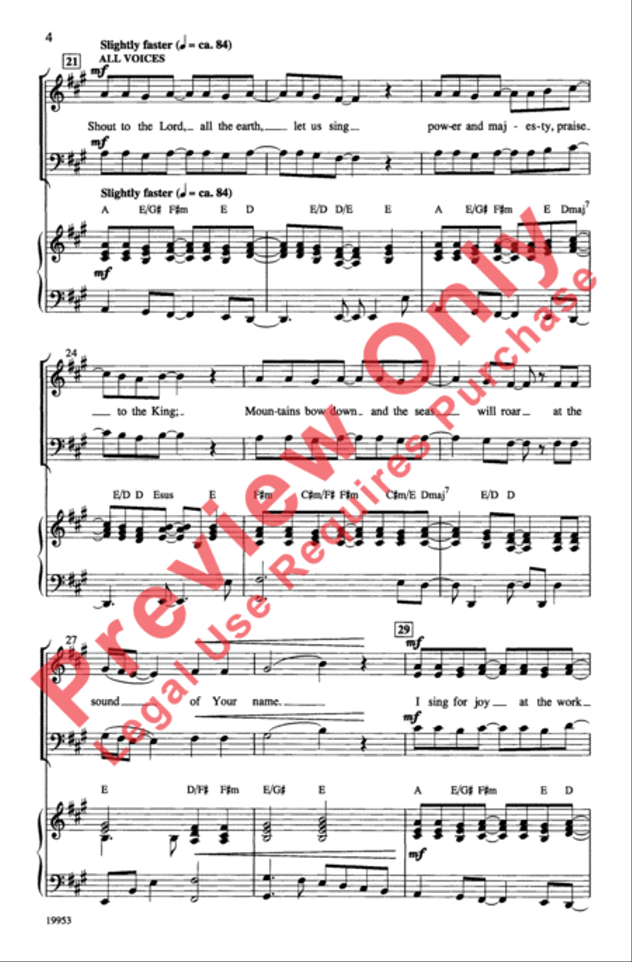 Shout to the Lord 3-Part scores gallery preview page 4