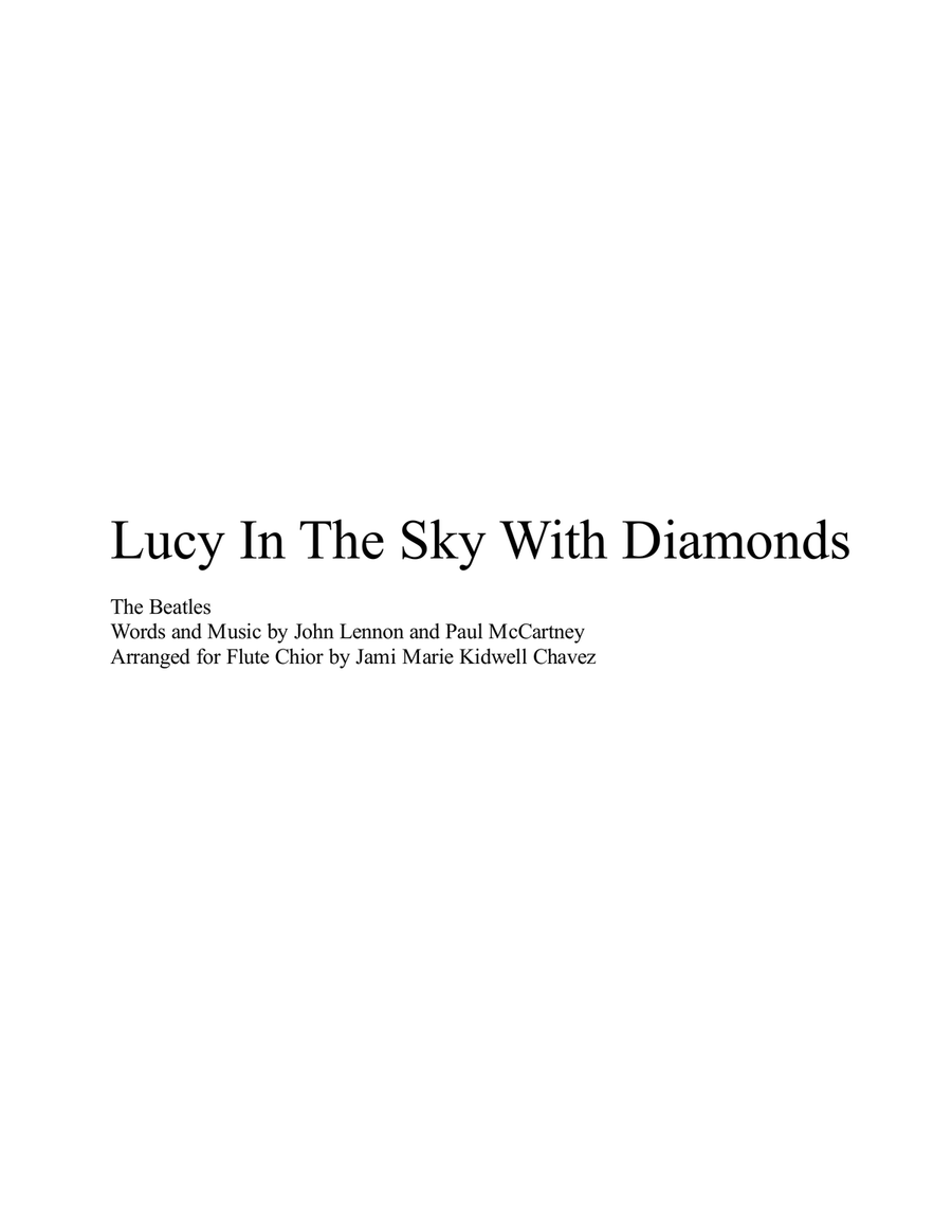 Lucy In The Sky With Diamonds Flute Choir scores gallery preview page 1