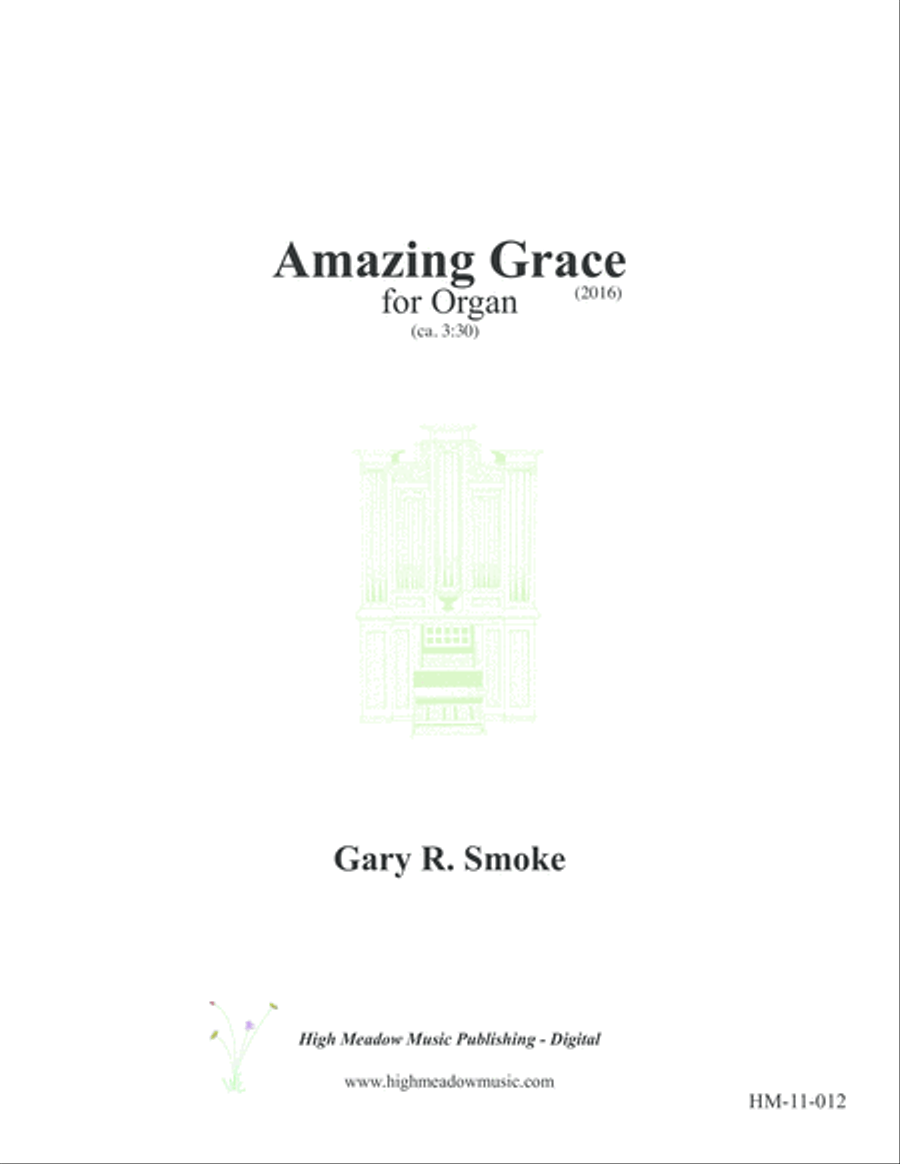 Amazing Grace Organ Solo scores gallery preview page 1